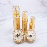 acrylic cosmetic jar and bottle set