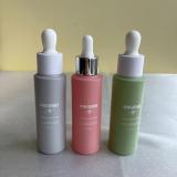 Luxury empty cylinder 10ml 20ml 30ml glass dropper bottle for essential oil/skincare