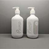 300ml 500ml eco friendly  cosmetic plastic laundry detergent PET bottles with pump
