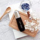 40ML special shape transparent black glass press pump head foundation bottle lotion bottle with pump and gold round cap