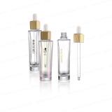 Luxury gradient glass dropper bottle for essential oil face serum packing 50ml