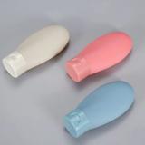 60ml PE Plastic Squeeze Bottle Shampoo Body Wash Lotion Packaging press Top Cap Empty Plastic