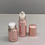 Rose gold glass vials glass roller tube bottle with screw cap for essential oil perfume bottle 5/10ml