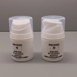 Popular cylinder white PP Airless Travel Sample Bottle for Lotion Skin Care Packing