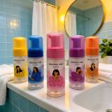 Wholesale 100ml Customize Color Glass Bottle Round Shape Foam Pump Bottle with Logo Screen Printed for Shampoo Bottle SkinCare