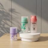 Hot Selling Snap on PP Airless Pump Jars Semi Transparent Empty Cosmetic Cream Bottles Multiple Sizes Custom Color Available